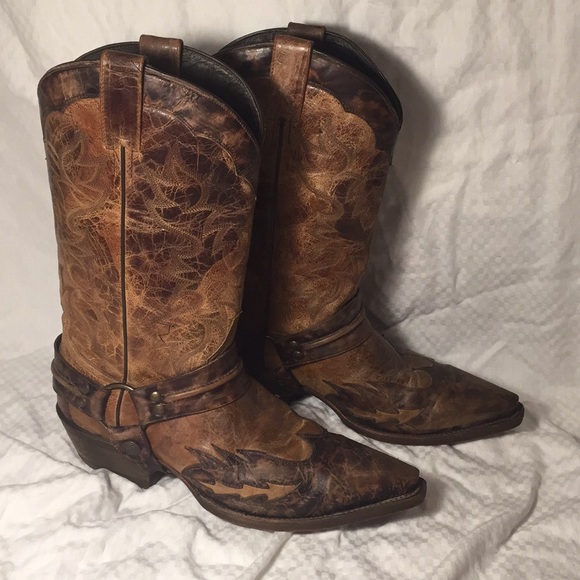 Stetson Other - Gorgeous Stetson distressed men’s harness boots